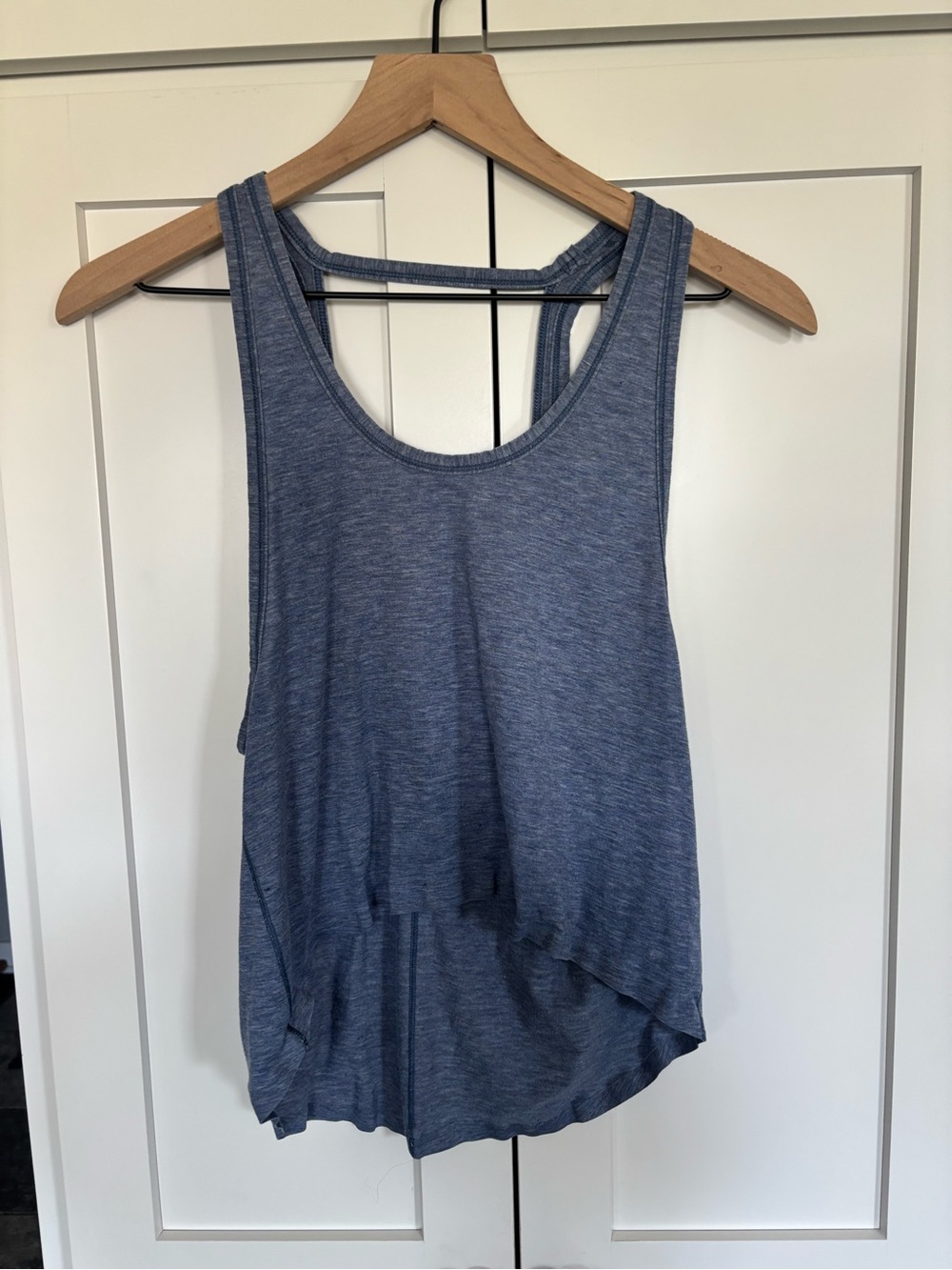 lululemon athletica Heathered Blue Layered Racerback Tank